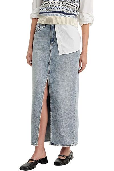 Levi's Denim Skirt with Front Slit