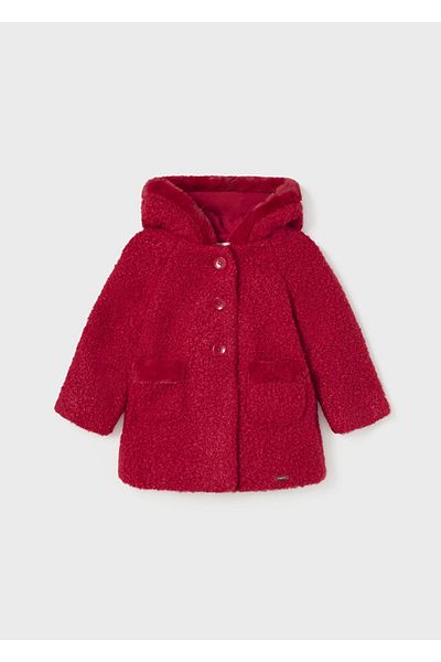 MAYORAL Baby Girl Fur Coat Rojo 2416