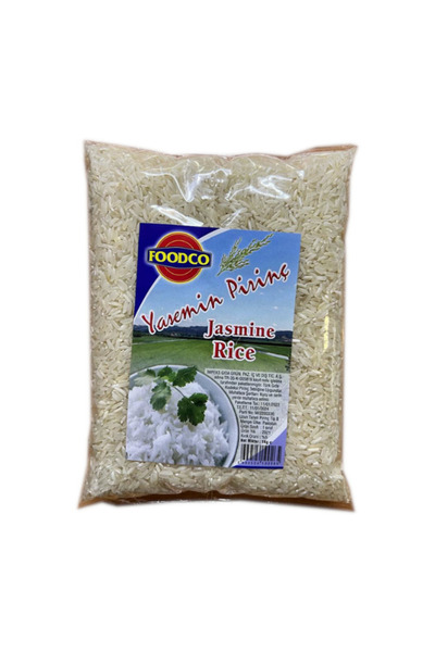 Foodco Yasemin Pirinç 1kg – Aromatik Ve Uzun Taneli Beyaz Pirinç