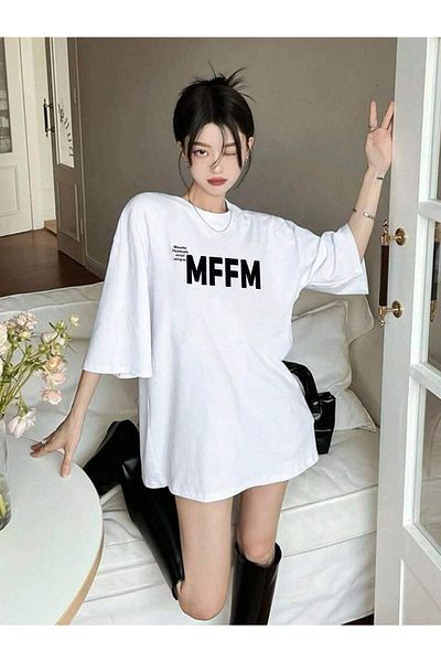 VBSVİBES T-Shirt - Λευκό - Oversize