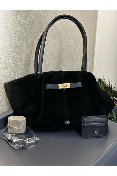 Levidor Hand and Arm Bag - Shoulder Bag with Card Holder and Bracelet Gift Vs.Blkt.0183