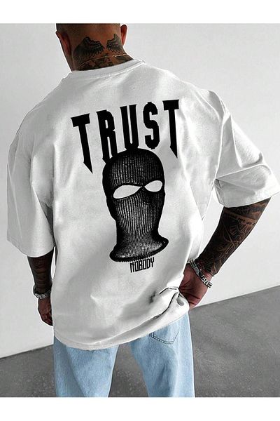 CLAYES Тениска Trust Mast Single Jersey T-Shirt - Тениска с голям принт с кръгло деколте и къс ръкав