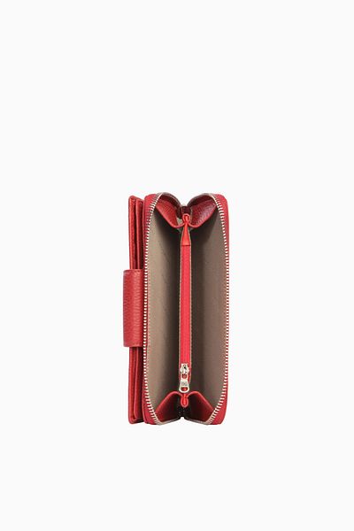 CENGİZ PAKEL Portofel sport elegant din piele naturală roșie 65133