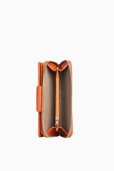 CENGİZ PAKEL Genuine Leather Women's Portfolio - Wallet 65133-Tile