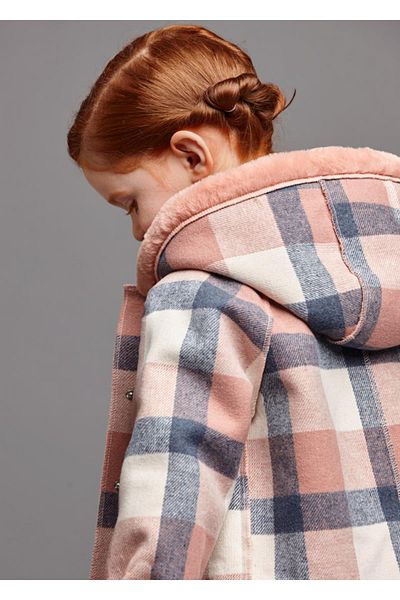 MAYORAL Checkered Girl's Coat