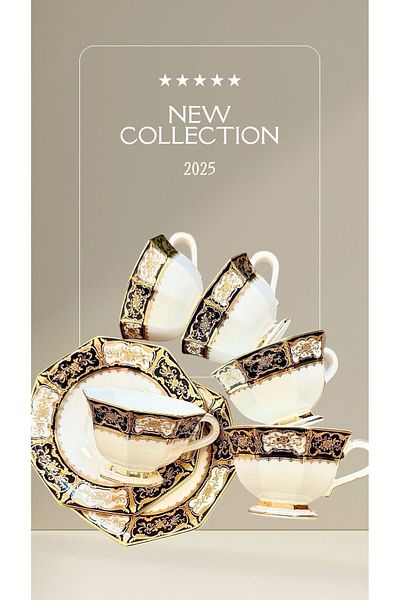 ROY KING Royking 6 Persons 12 Pieces Limited Edition Coffee Cup Set
