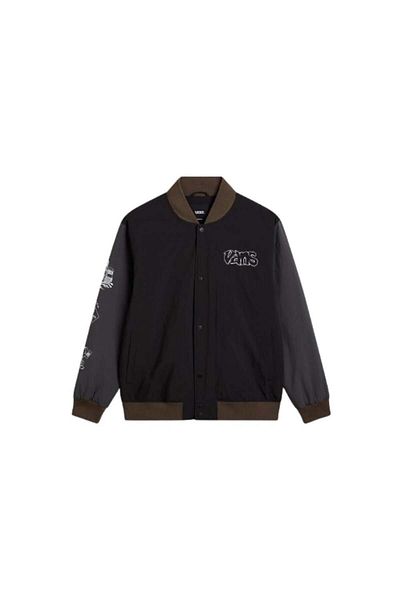 Vans Мъжко черно палто и яке Crazy Eddy Baseball Jacket Vn000jy1kou1