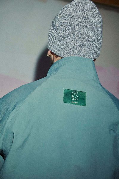 Socrates S Logo Windbreaker - Gray Melange