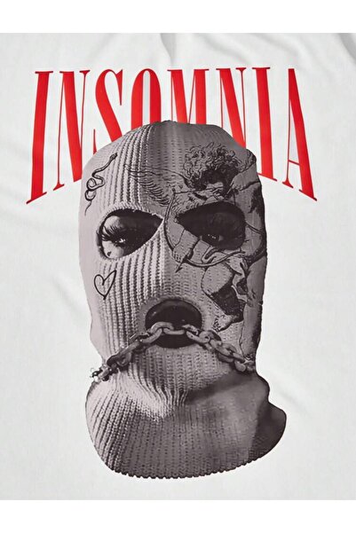 VBSVİBES ТЕНИСКА С ГОЛЯМ РАЗМЕР С ПРИНТ „БЕЗСЪНИЕ“