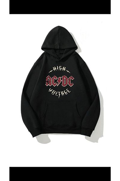 VBS Acdc Oversize Hooded Sweatshirt - Comfortable Fit