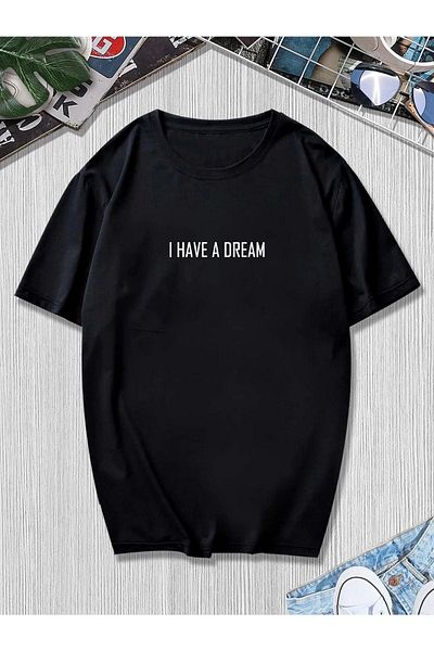 VBSVİBES Men's Black Oversize Devil-angel Printed T-shirt