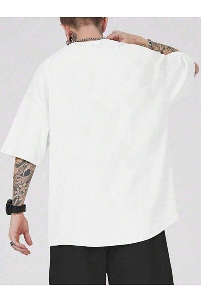 VBSVİBES Unisex Oversize Λευκό T-Shirt Dream