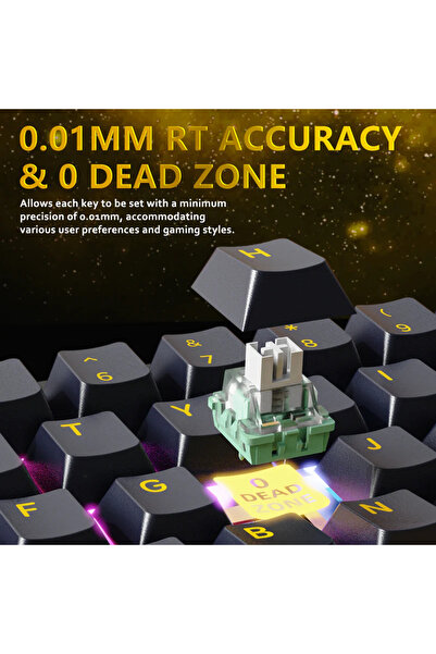 Attack Shark X65 HE RGB 8000 Hz Rapid Trigger - Snap Tap 0.01mm Driverlı Manyetik Switch Klavye