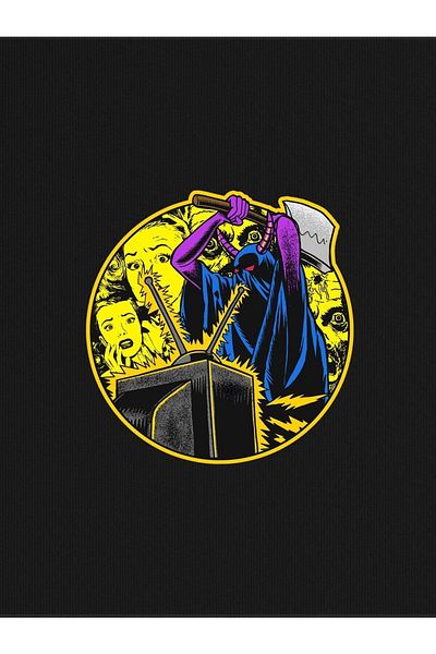 CLAYES Μπλουζάκι Demon Printed Μαύρο Oversize