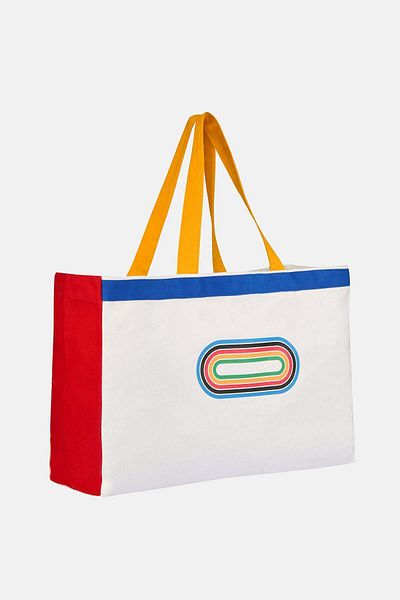 Socrates White Tracks Gabardine Bag