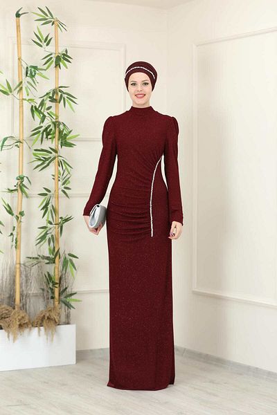 Esma All Evening Dresses Gülçin Hijab Evening Dress Hps0004