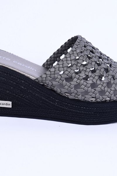 Pierre Cardin 3530 Straw Comfortable Sole Platinum Daily Women's Slippers