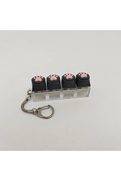 Choice NO.4 Silicone Soft Cat Claws Keychain Key Ring Pendant Mobile Phone Ba...