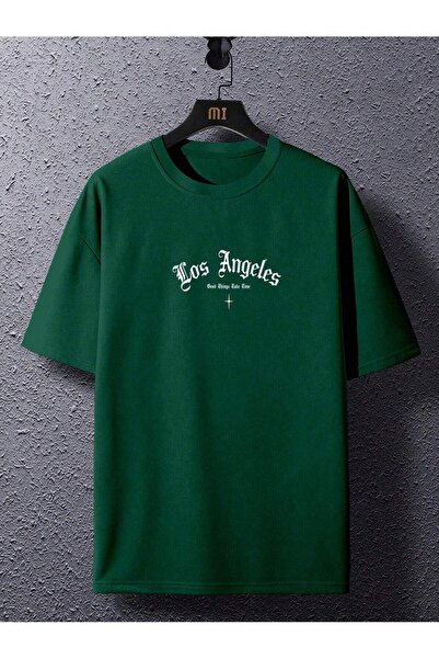 VBSVİBES ТЕНИСКА С ГОЛЯМ РАЗМЕР С ПРИНТ „ЛОСАНГЛИ“