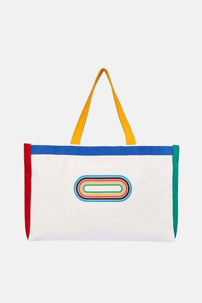 Socrates White Tracks Gabardine Bag