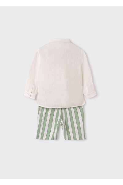 MAYORAL Abel&lula Boy's Linen Striped Shorts Set