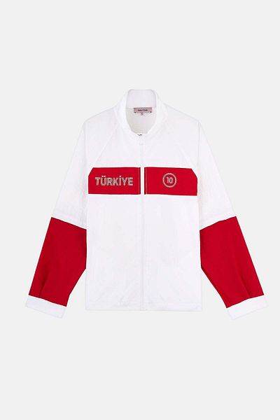 Socrates Turkey 10 Windbreaker (White/Red)