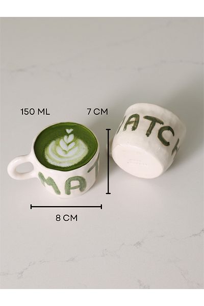 Most Home Matcha Mood – Set of Two Ceramic Mugs