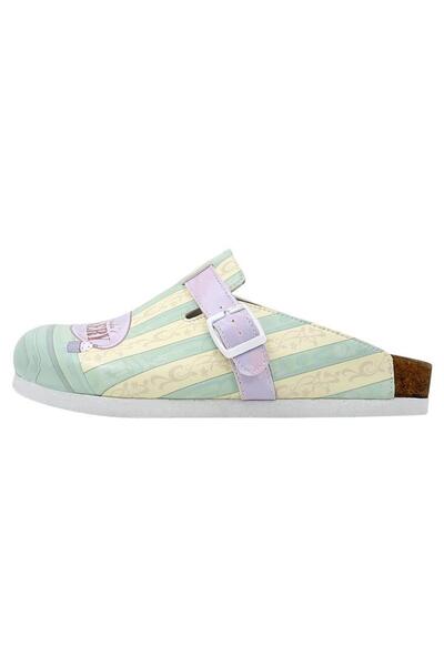 Dogo Women's Vegan Leather Multicolor Slippers - Red Panda Bakery Design