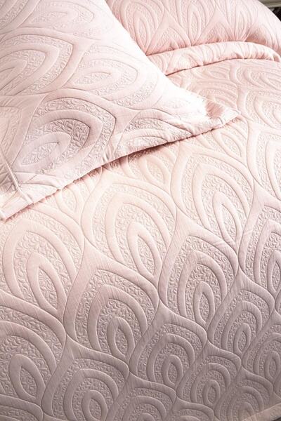 Solinas Collection Soldi Perla Pudra Çift Kişilik Yatak Örtüsü