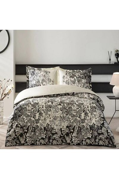 Taç Double bed linen, 100% satin cotton, baroque print, TaçMako-Satin, Monica