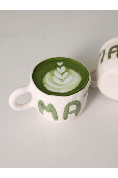 Most Home Matcha Mood – Set of Two Ceramic Mugs