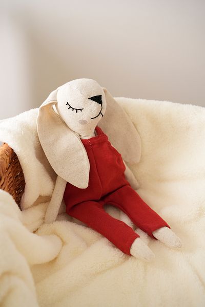 TBA COLLECTION Male Rabbit Sleeping Companion - Red