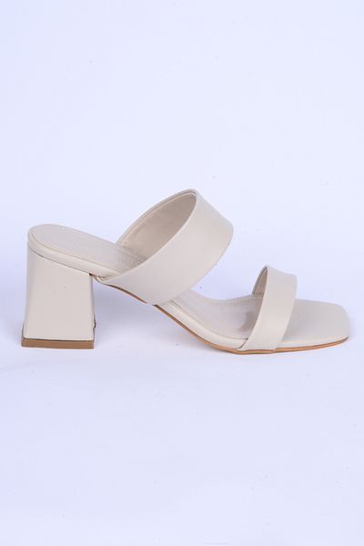 Pierre Cardin 53007 Papuci de damă de zi cu zi, cu toc mat, cu talpă confortabilă, bej