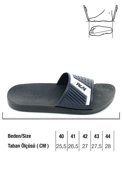 GEZER Papuci de vară pentru bărbați, cu talpă din PU, din piele artificială, potriviti pentru podea umedă, acasă, grădină, piscină, plajă