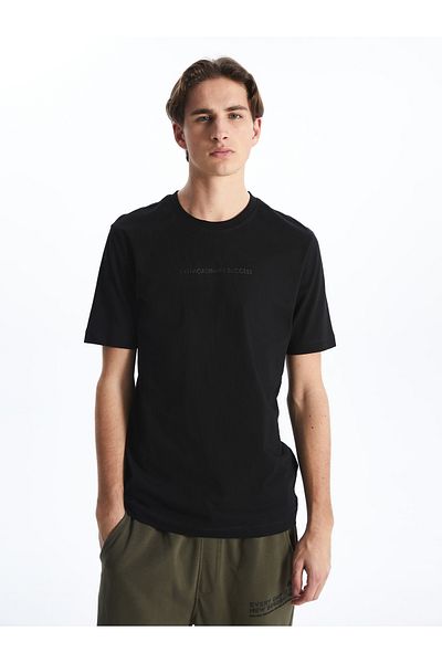 LC Waikiki Crew Neck Printed Combed Cotton Men's T-Shirt