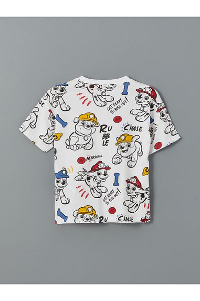 LC Waikiki Crew Neck Paw Patrol Printed Baby Boy T-Shirt