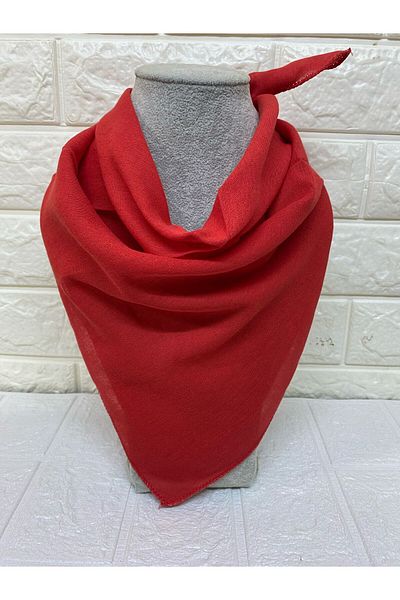 sema aksesuar Unisex Red Plain Scarf - Official Ceremony 23 April, 29 October, 19 May, 30 August