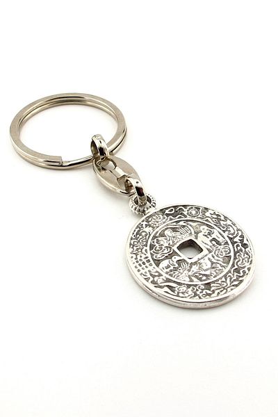 Solfera Chinese Feng Shui Luck Money Exotic Metal Key Chain Kc215