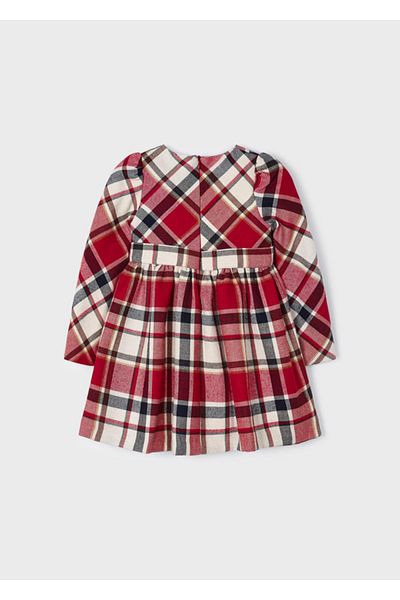 MAYORAL Plaid Long Sleeve Girls' Dress