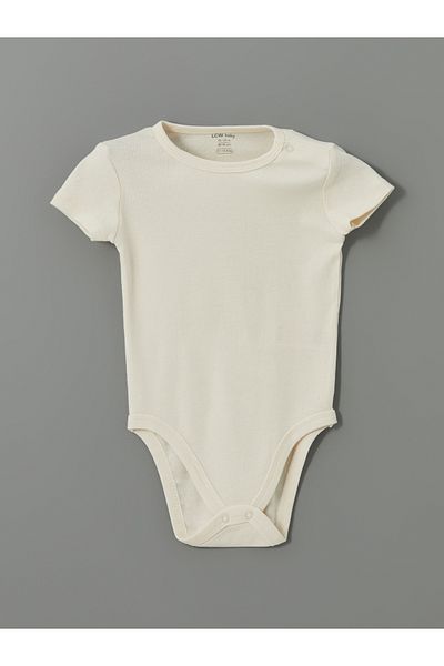 LC Waikiki Crew Neck Basic Baby Boy Jumpsuit