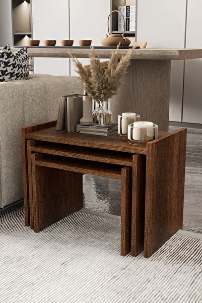 KODIGU 3'lü Zigon Set | Elanor Zigon Sehpa | 3'lü Zigon | Zigon | Sehpa | Zig...