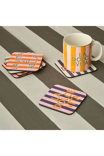 Bella Maison Line 6 Coasters (10X10 cm)