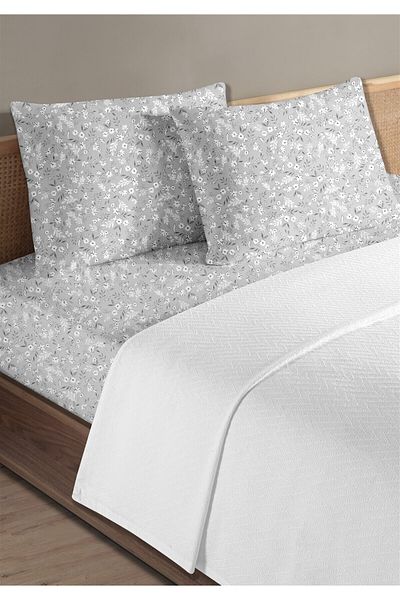Evim 100% Cotton Doria White Μονό Σετ Πικέ 160 x 230 cm