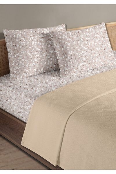Evim 100% Cotton Doria Powder Single Pique Set 160 X 230 cm