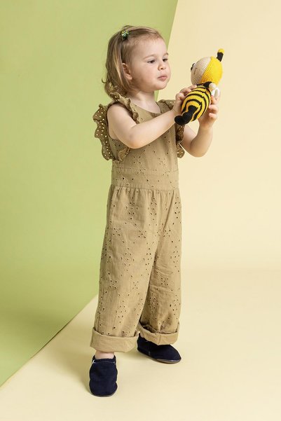 HOPFRÖG Recycled Canvas Hyper Eco Navy Blue Barefoot Booties