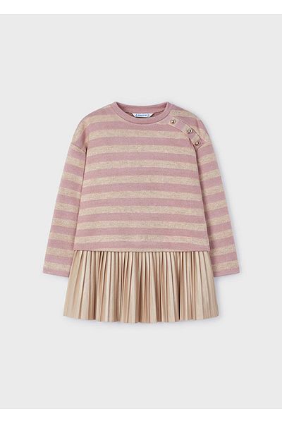 MAYORAL 2-Piece Long Sleeve Girl's Striped Dress_Mnvs4932