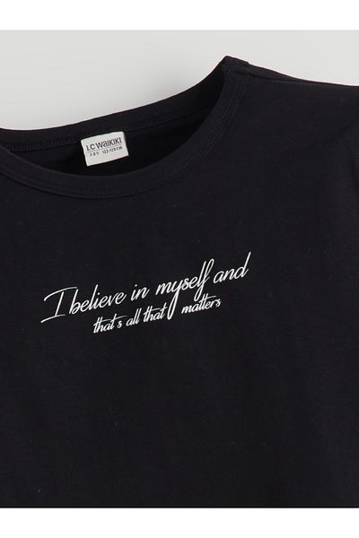 LC Waikiki Κοριτσίστικο T-Shirt με λαιμόκοψη