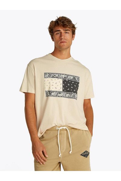 Tommy Hilfiger Tricou TJM RLX PAISLEY FLAG TEE EXT pentru bărbați