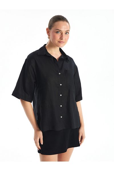 LC Waikiki Short Sleeve Oversize Women's Shirt