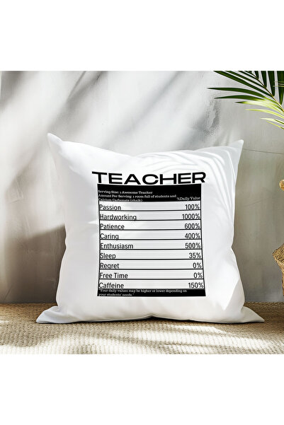 qoeuyl boutique Činjenice o ishrani za nastavnike Štampano Poklon za Dan učit...